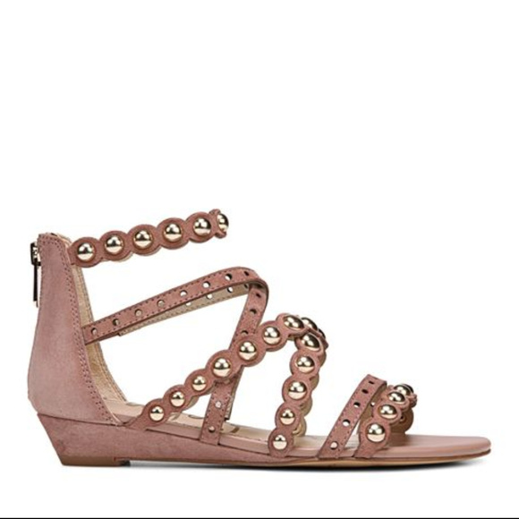 Sam Edelman Dustee Studded Suede Gladiator Sandals - Picture 4 of 8